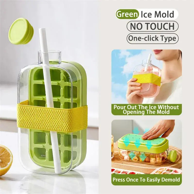Ice Cube Tray With Straw - Planet4Shopping