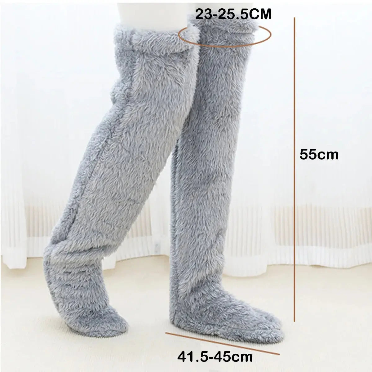 Fuzzy Leg Warmer Stocking - Planet4Shopping