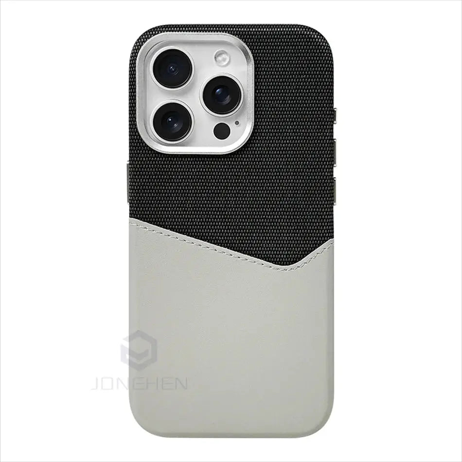 Magnetic Leather Card Holder Case for iPhone - Planet4Shopping