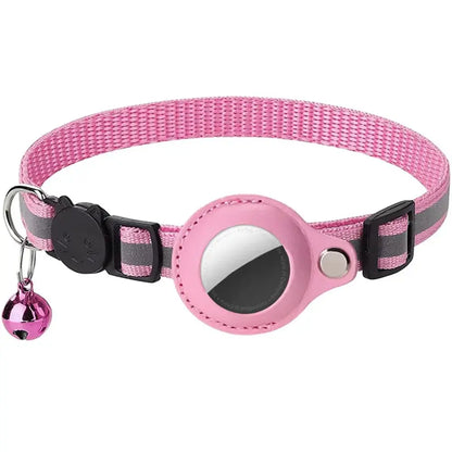 Reflective Cat Collar with Apple AirTag Holder - Planet4Shopping