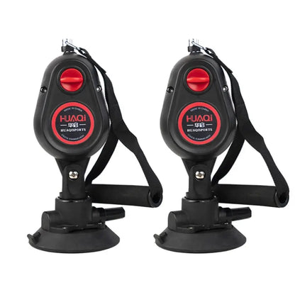 Fitness Resistance Pull Down Rope Trainer With Suction - Planet4Shopping