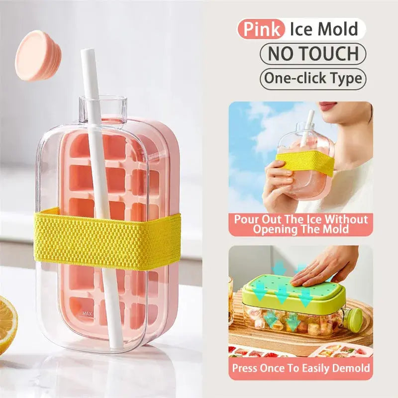 Ice Cube Tray With Straw - Planet4Shopping