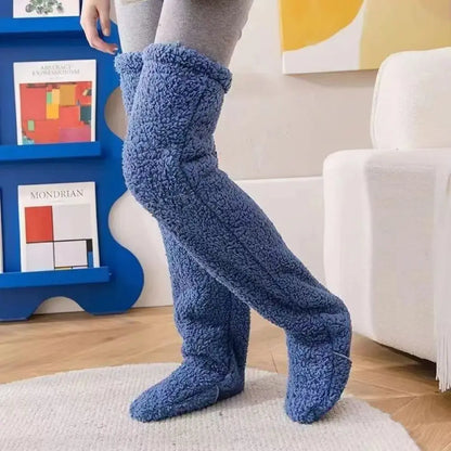 Fuzzy Leg Warmer Stocking - Planet4Shopping