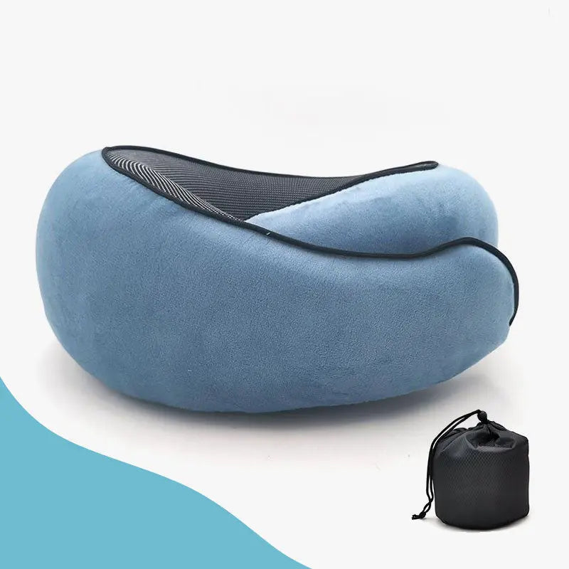 Memory Foam Neck Pillow Travel Snail Design - Planet4Shopping
