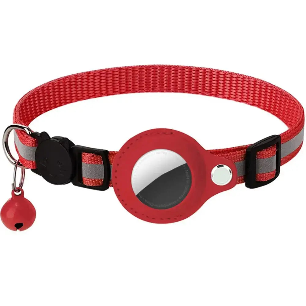 Reflective Cat Collar with Apple AirTag Holder - Planet4Shopping