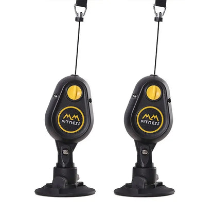 Fitness Resistance Pull Down Rope Trainer With Suction - Planet4Shopping