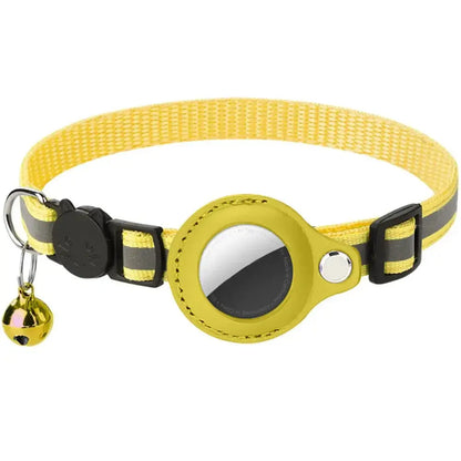 Reflective Cat Collar with Apple AirTag Holder - Planet4Shopping