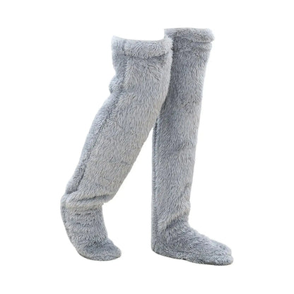 Fuzzy Leg Warmer Stocking - Planet4Shopping