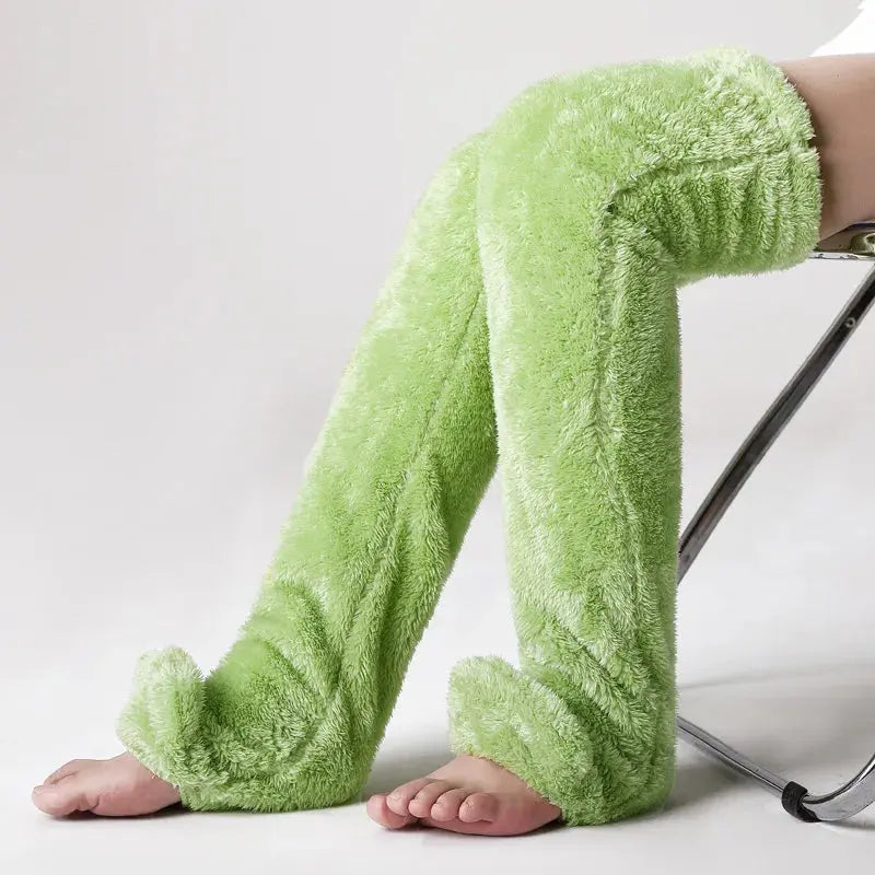Fuzzy Leg Warmer Stocking - Planet4Shopping