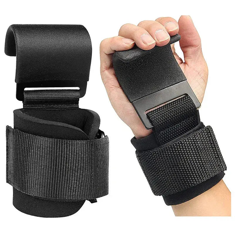 Weight Lifting Hooks with Wrist Straps - Planet4Shopping