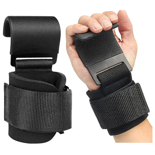 Weight Lifting Hooks with Wrist Straps - Planet4Shopping