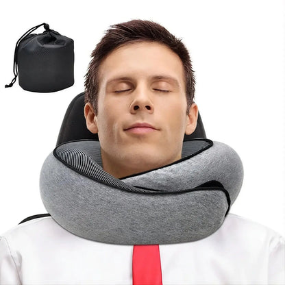 Memory Foam Neck Pillow Travel Snail Design - Planet4Shopping