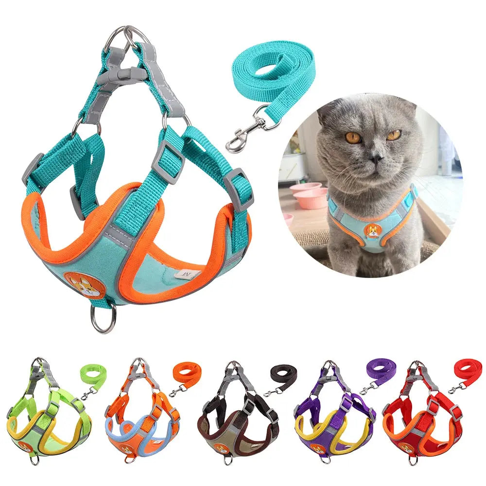 Pet Cat Harness And Leash Set - Planet4Shopping