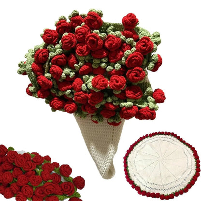 Crochet Rose Bouquet Blanket - Planet4Shopping