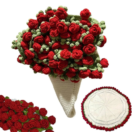 Crochet Rose Bouquet Blanket - Planet4Shopping