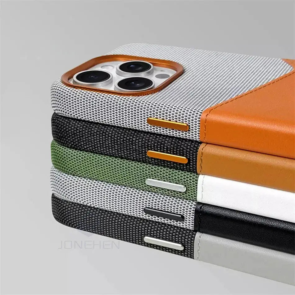 Magnetic Leather Card Holder Case for iPhone - Planet4Shopping