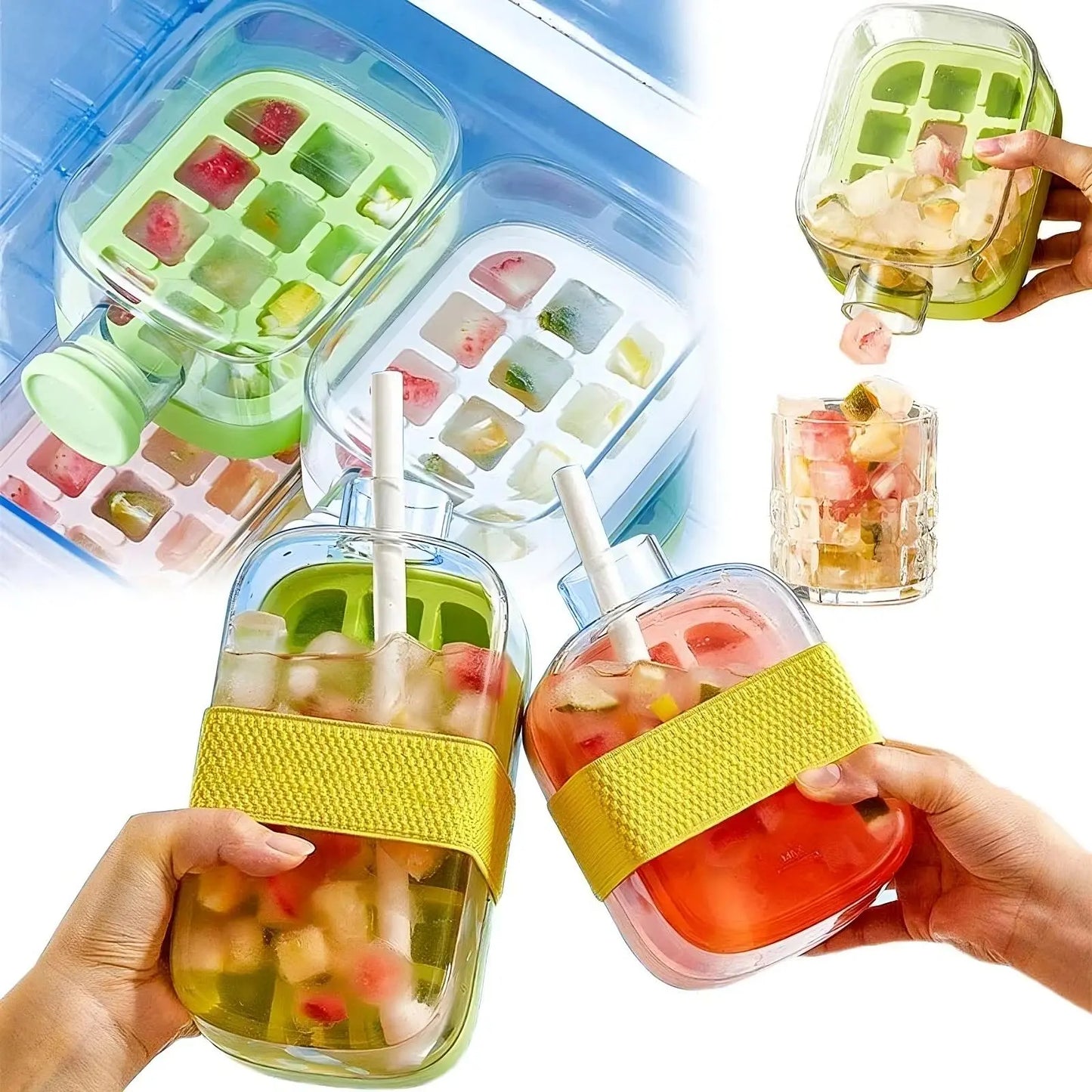 Ice Cube Tray With Straw - Planet4Shopping