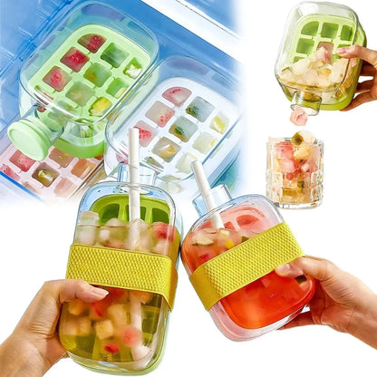 Ice Cube Tray With Straw - Planet4Shopping