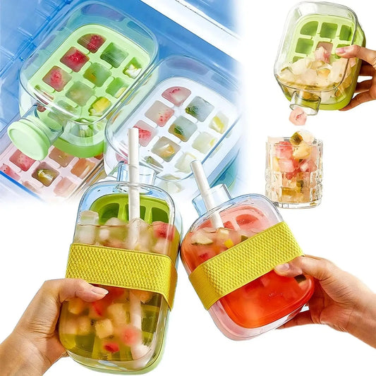 Ice Cube Tray With Straw - Planet4Shopping