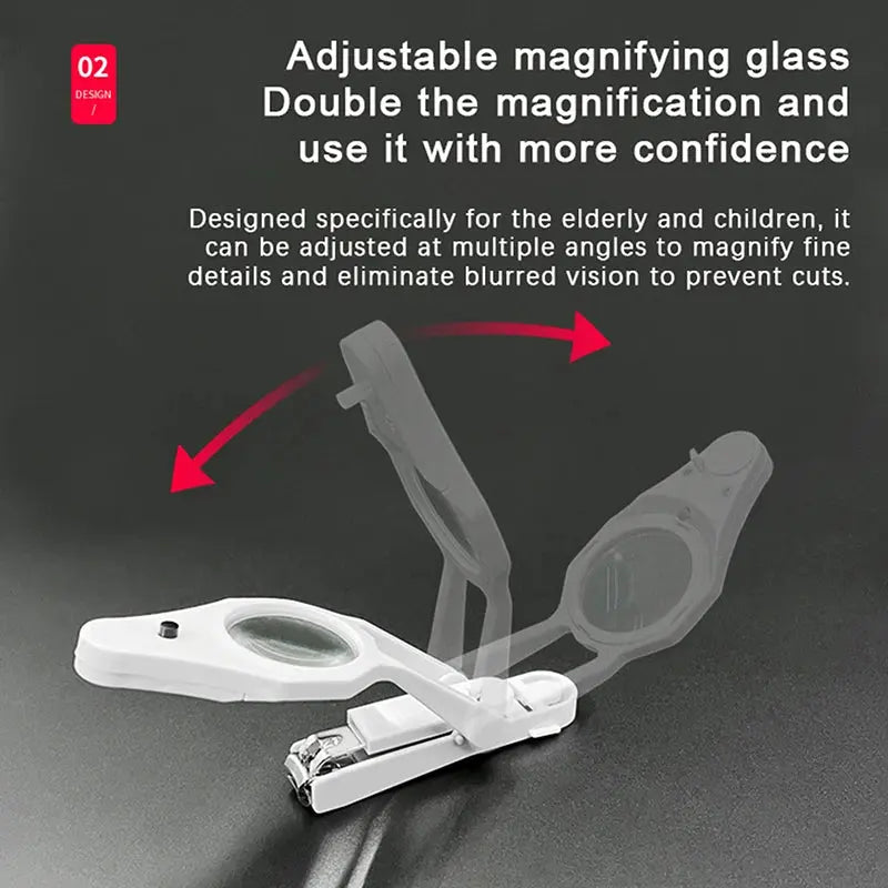Nail Clipper with Light & Magnifying Glass - Planet4Shopping