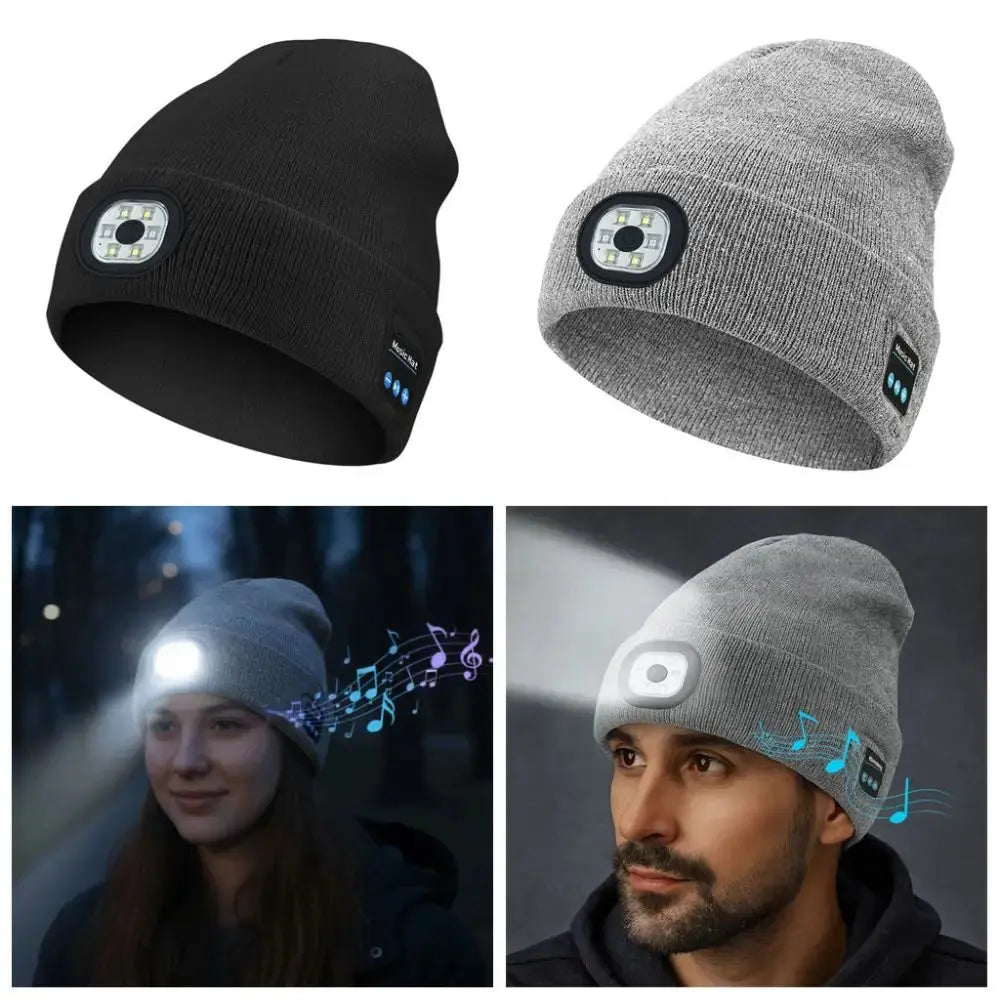 3-in-1 Function Bluetooth Beanie with Light - Planet4Shopping