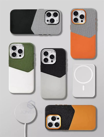 Magnetic Leather Card Holder Case for iPhone - Planet4Shopping