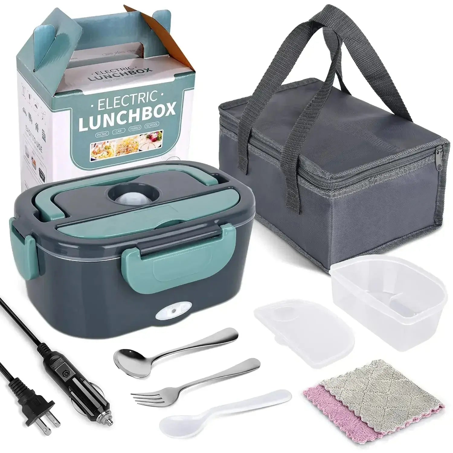 2-In-1 Electric Heating Lunch Box - Planet4Shopping