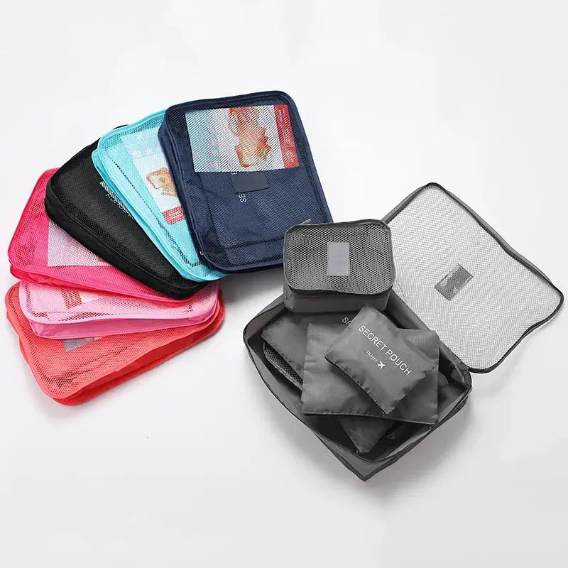 6 Pcs Travel Clothes Storage Bags - Planet4Shopping