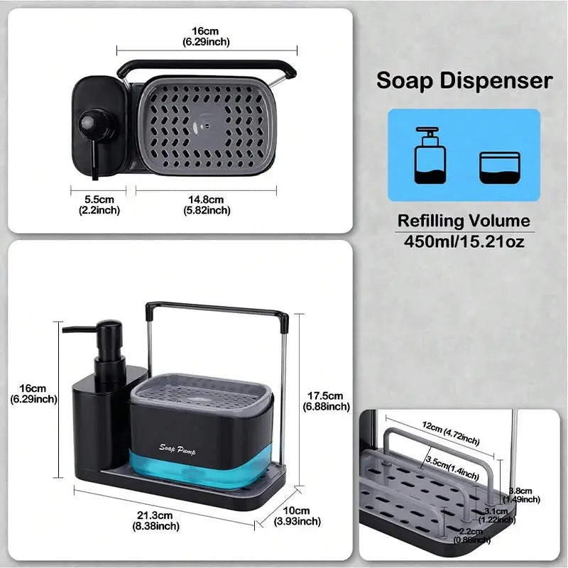 5-in-1 Hand and Dish Soap Dispenser Set - Planet4Shopping
