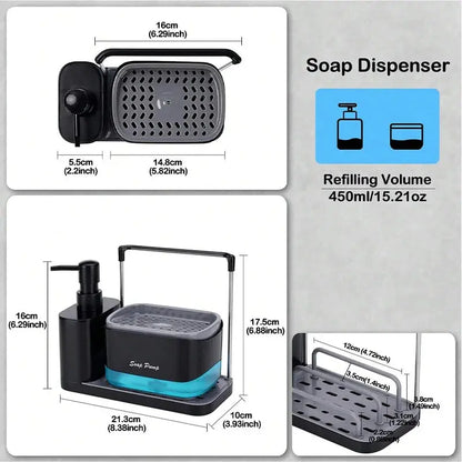 5-in-1 Hand and Dish Soap Dispenser Set - Planet4Shopping