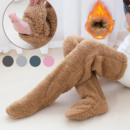 Fuzzy Leg Warmer Stocking - Planet4Shopping