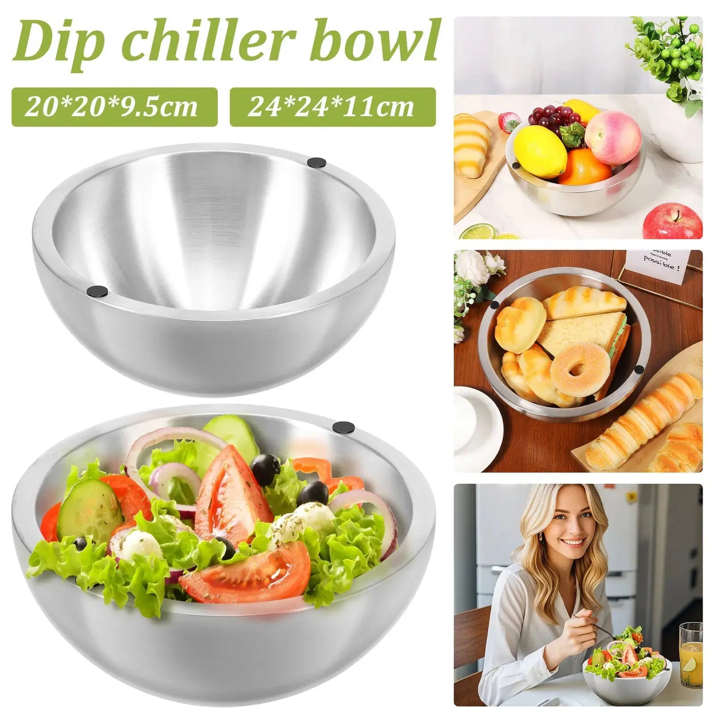 Stainless Steel Cooling Bowl - Planet4Shopping