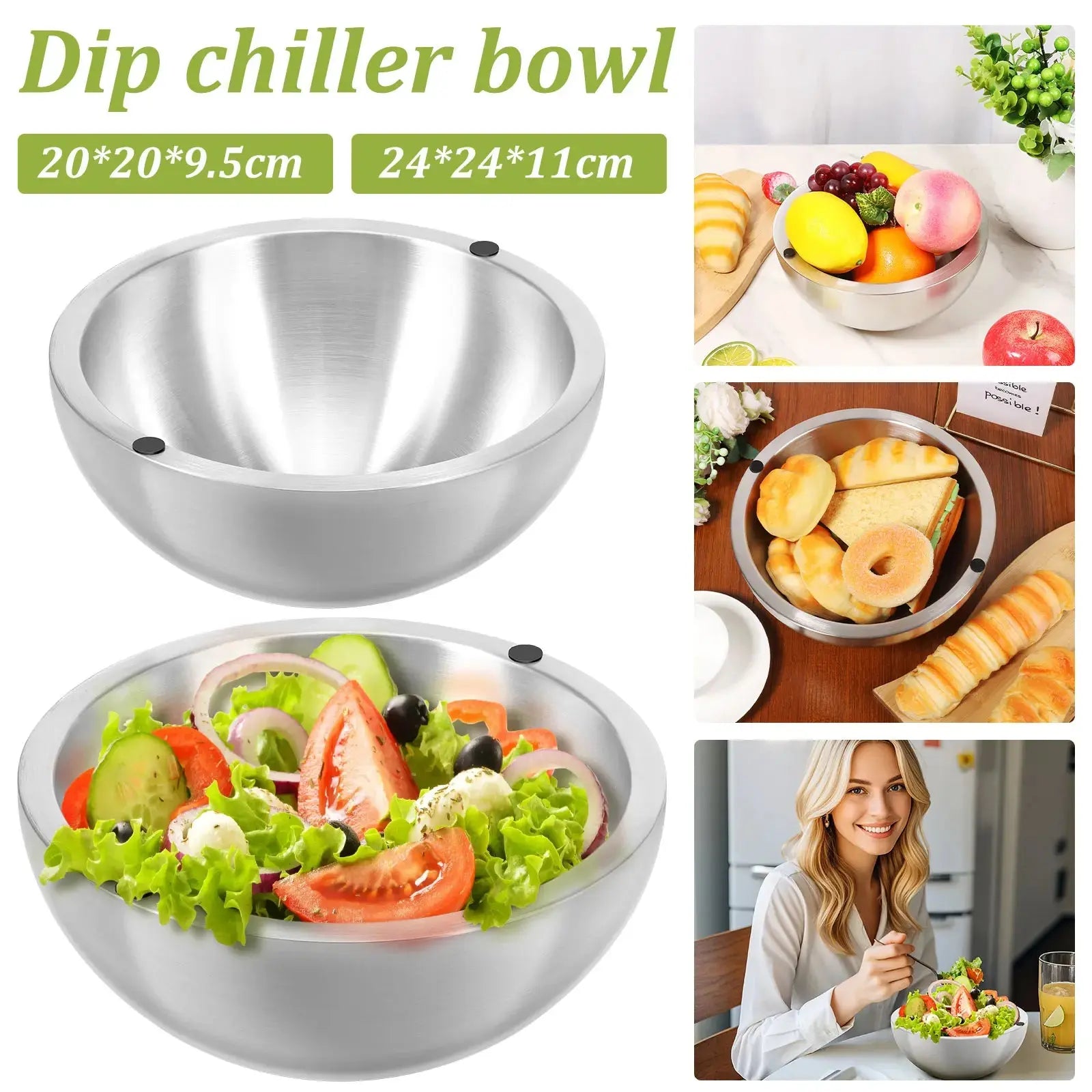 Stainless Steel Cooling Bowl - Planet4Shopping