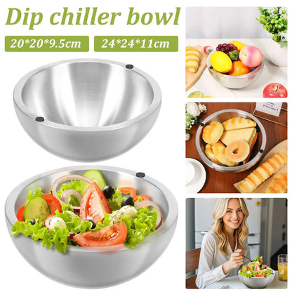 Stainless Steel Cooling Bowl - Planet4Shopping