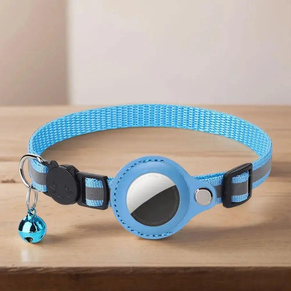 Reflective Cat Collar with Apple AirTag Holder - Planet4Shopping