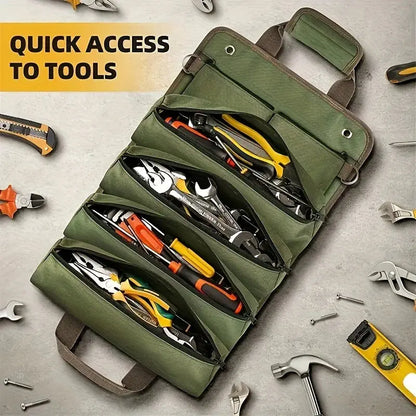 Heavy-Duty Roll-Up Tool Bag - Planet4Shopping