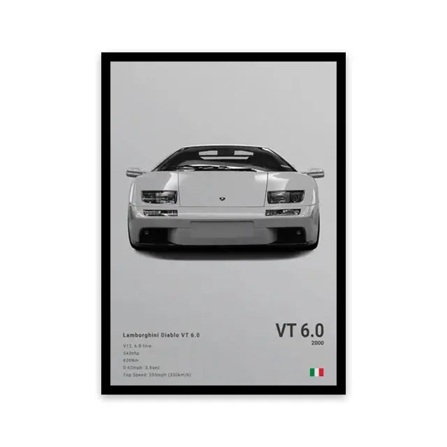 Car Wall Art Canvas - Planet4Shopping