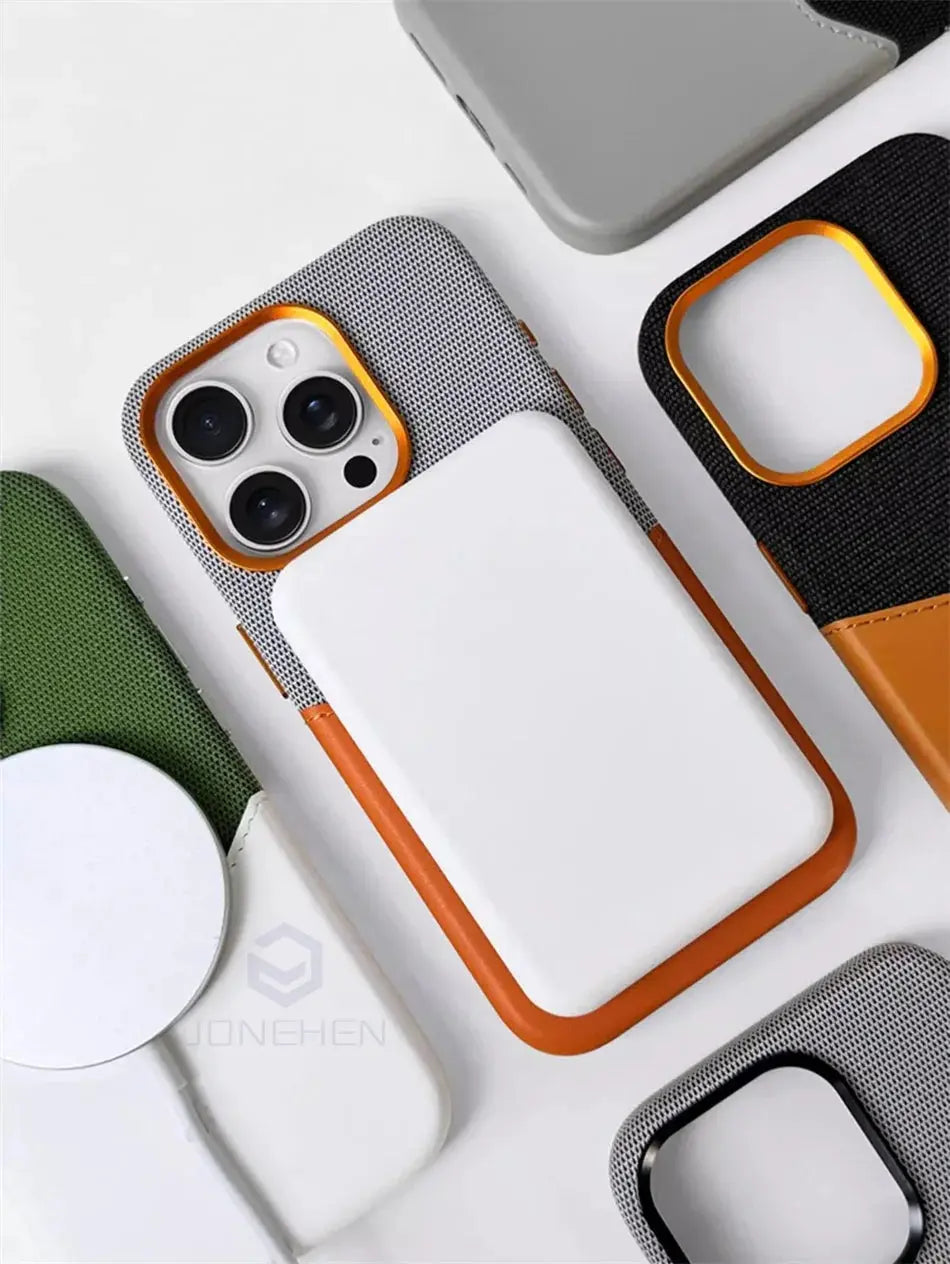 Magnetic Leather Card Holder Case for iPhone - Planet4Shopping