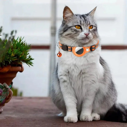 Reflective Cat Collar with Apple AirTag Holder - Planet4Shopping
