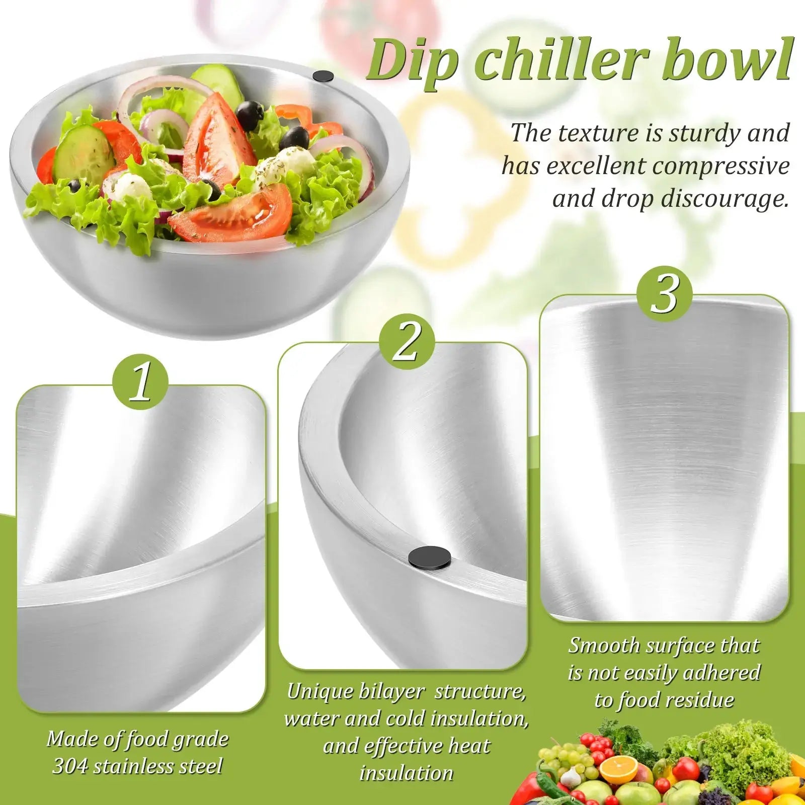 Stainless Steel Cooling Bowl - Planet4Shopping