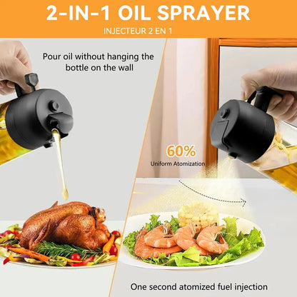 2 in 1 Oil Spray Bottle - Planet4Shopping