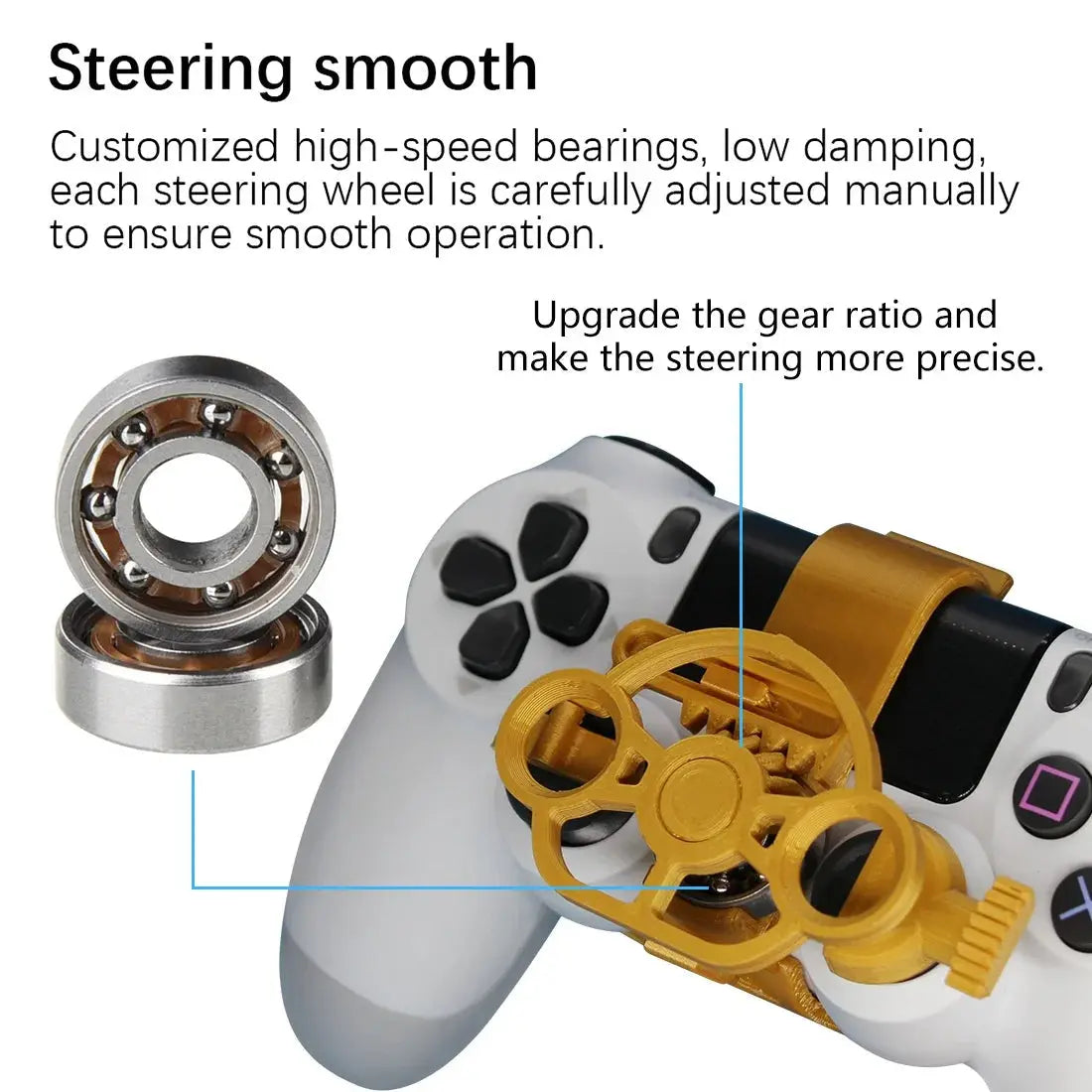 Mini Steering Wheel Game Controller Attachment - Planet4Shopping
