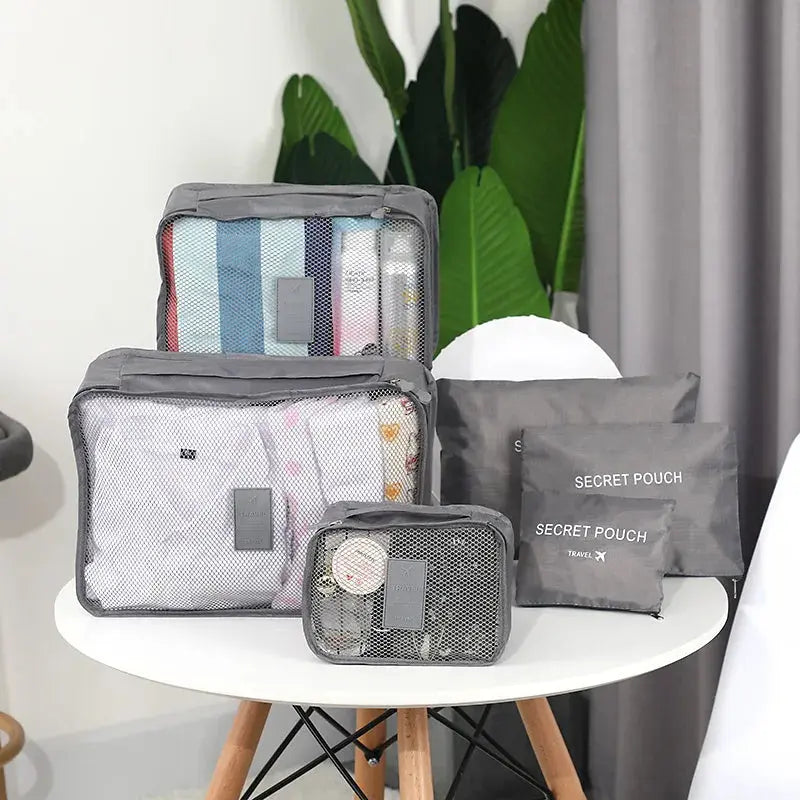 6 Pcs Travel Clothes Storage Bags - Planet4Shopping