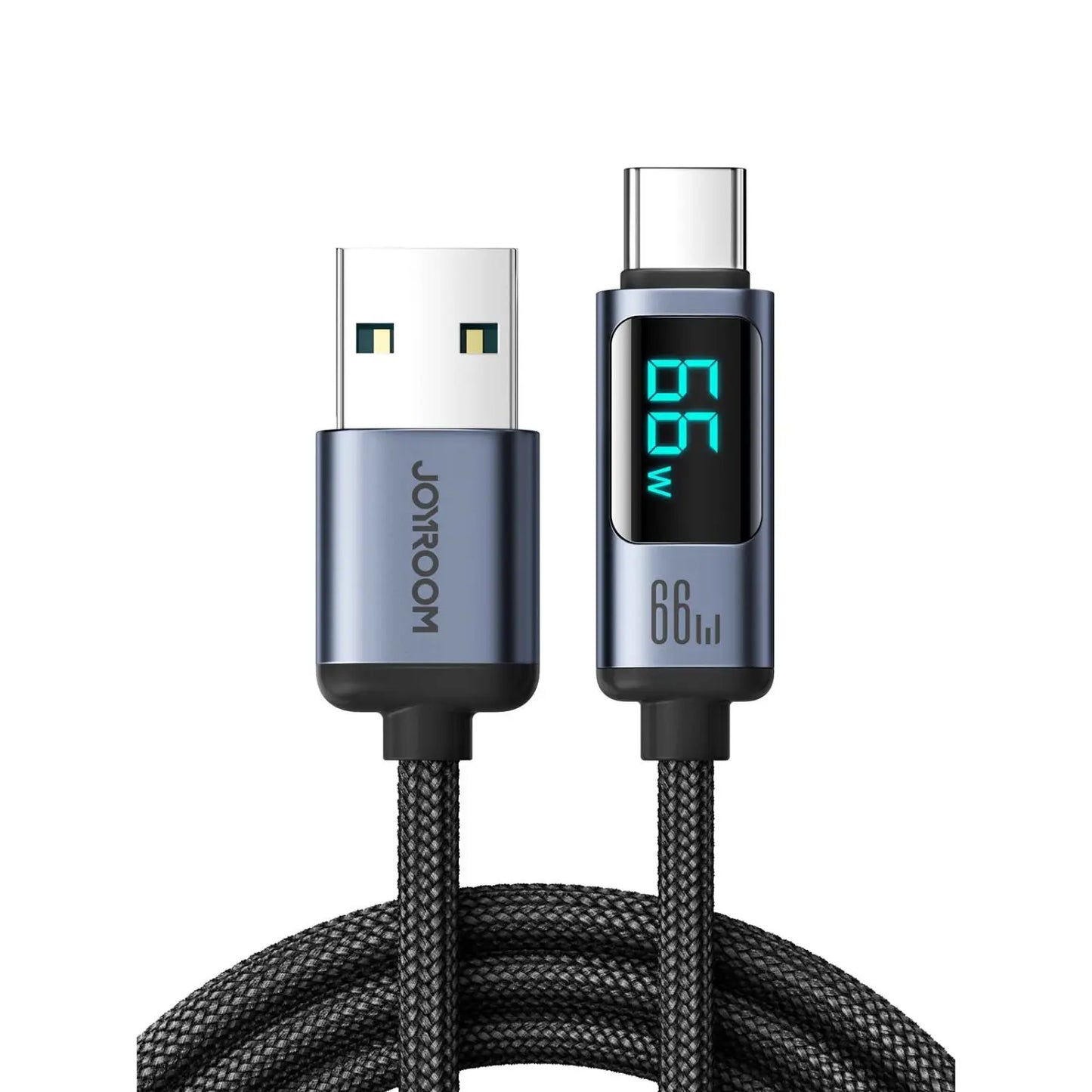Braided USB Data Cable with Display - Planet4Shopping
