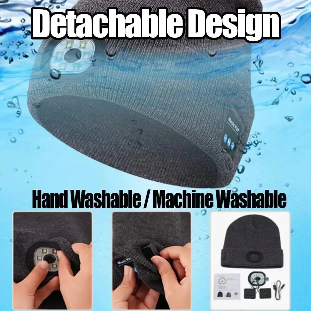 3-in-1 Function Bluetooth Beanie with Light - Planet4Shopping