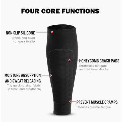 Shin Guard Socks Sleeves with Foam - Planet4Shopping