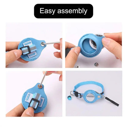 Reflective Cat Collar with Apple AirTag Holder - Planet4Shopping