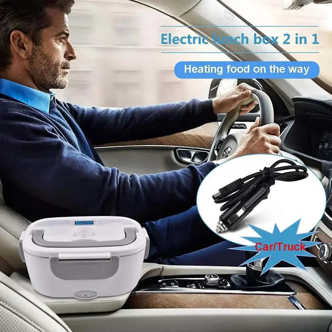 2-In-1 Electric Heating Lunch Box - Planet4Shopping