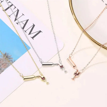 Wine Bottle Necklace - Planet4Shopping