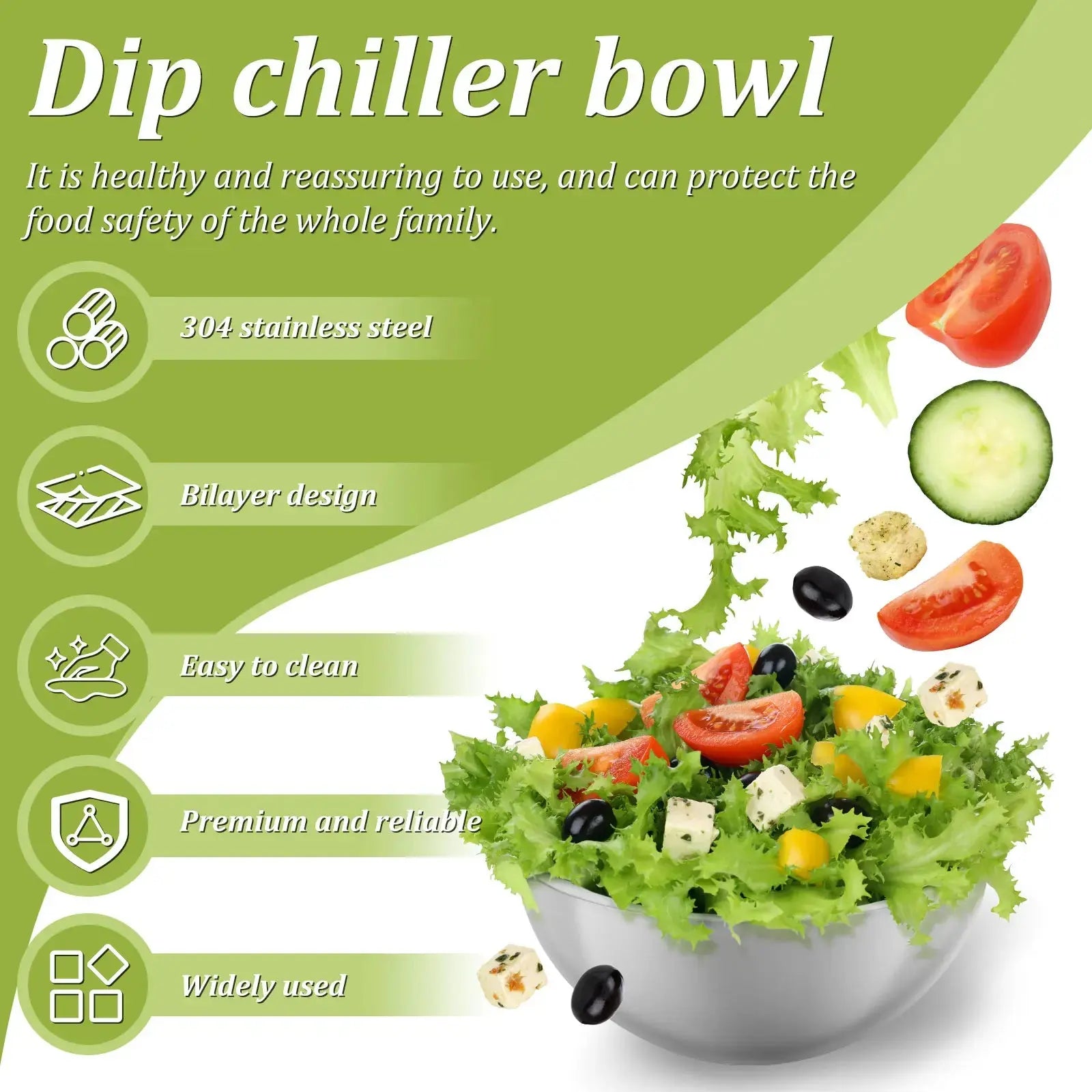 Stainless Steel Cooling Bowl - Planet4Shopping